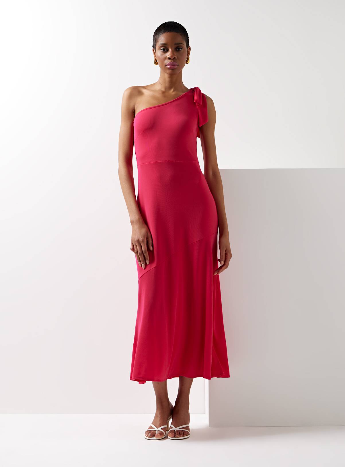 For All The Love Fluted One Shoulder Midaxi Dress 18 - Image 1